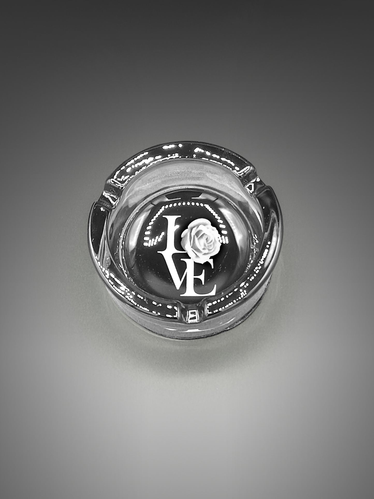 Love Glass Ashtray