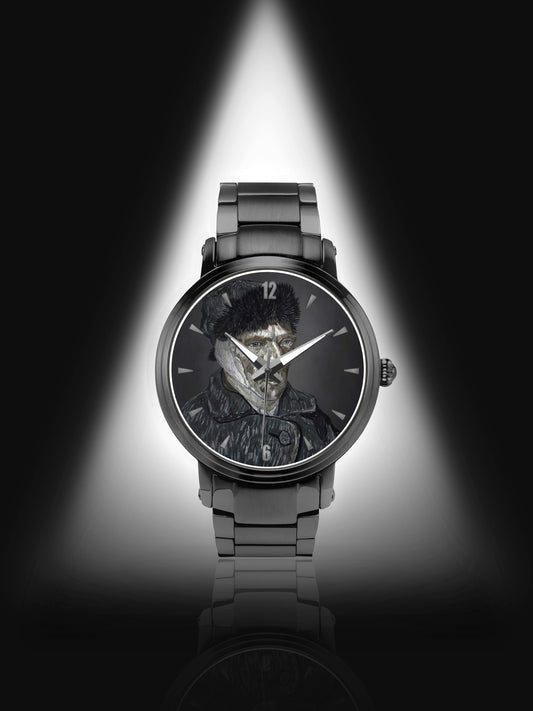 Van Gogh: Black Timepiece (With Indicators)