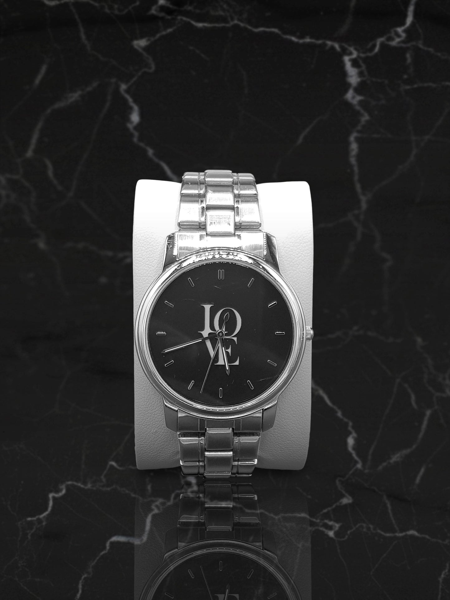 Love Stainless Steel Quartz Watch (With Indicators)