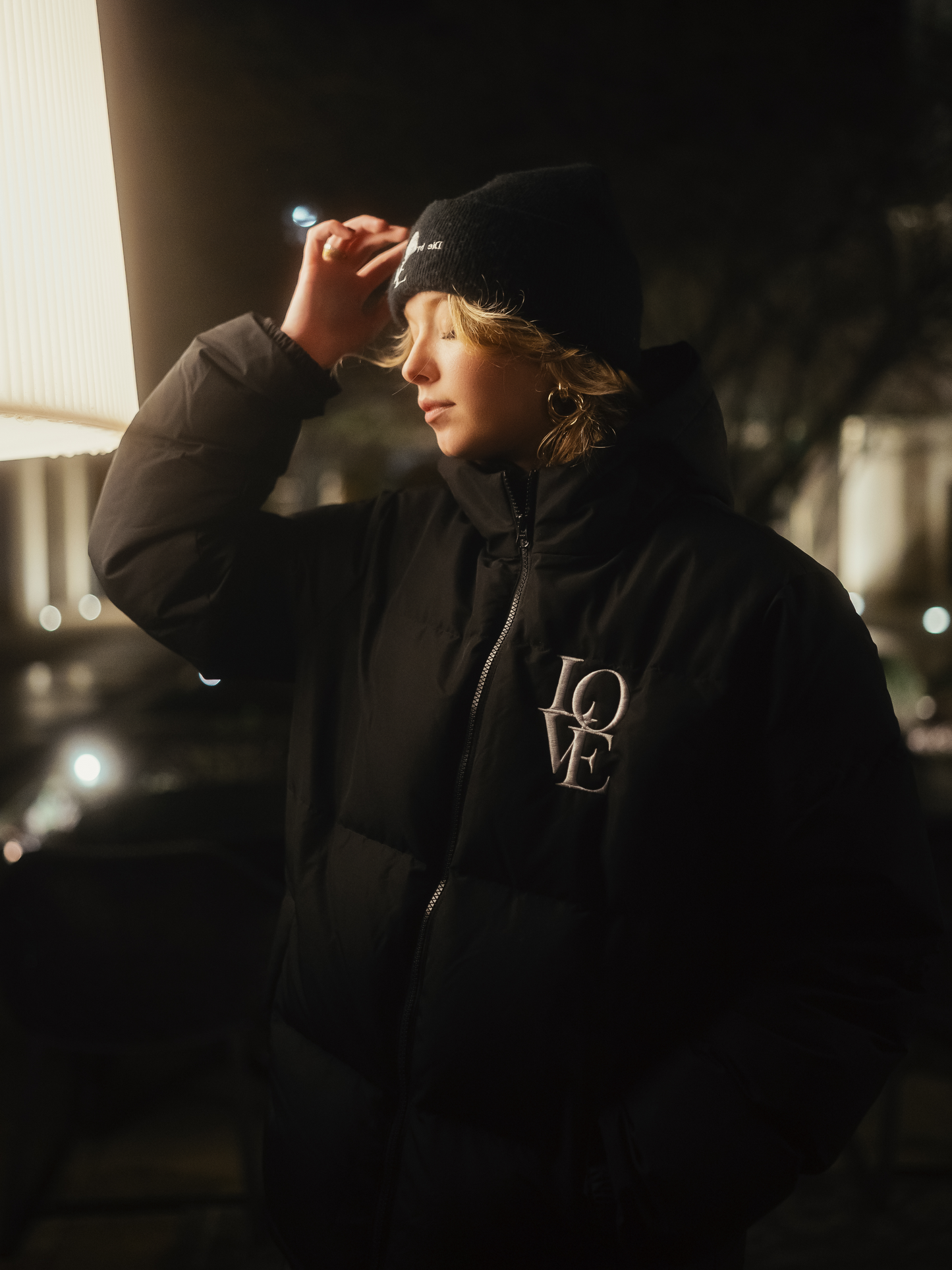 Love Hooded Puffer Jacket