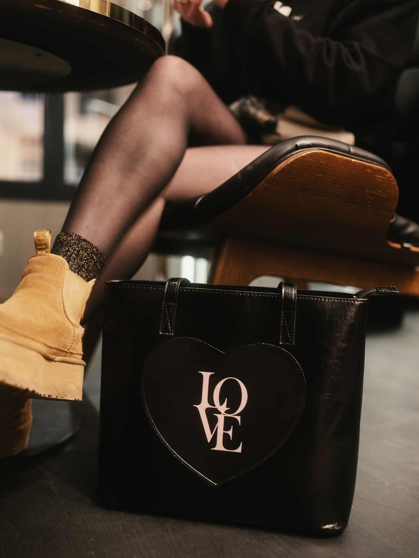 Heart Design Tote Bag