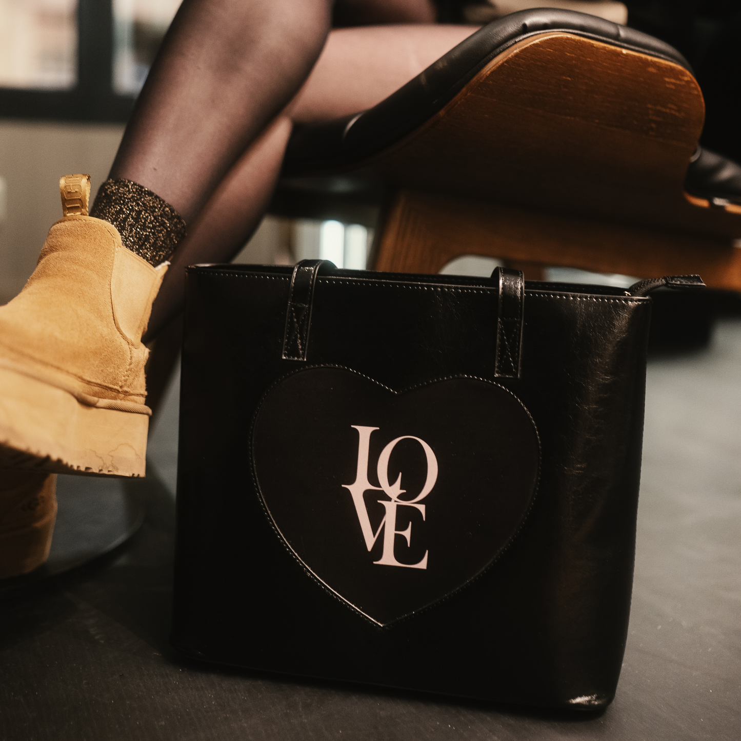 Heart Design Tote Bag