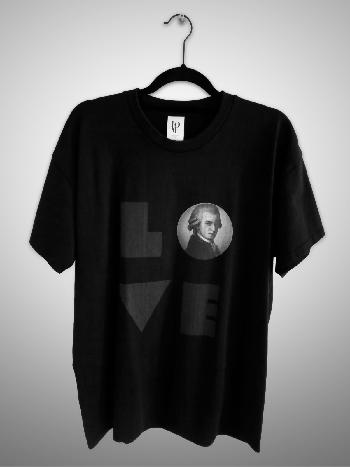 Lovegang Amade Mozart Black Heavy Weight T-Shirt