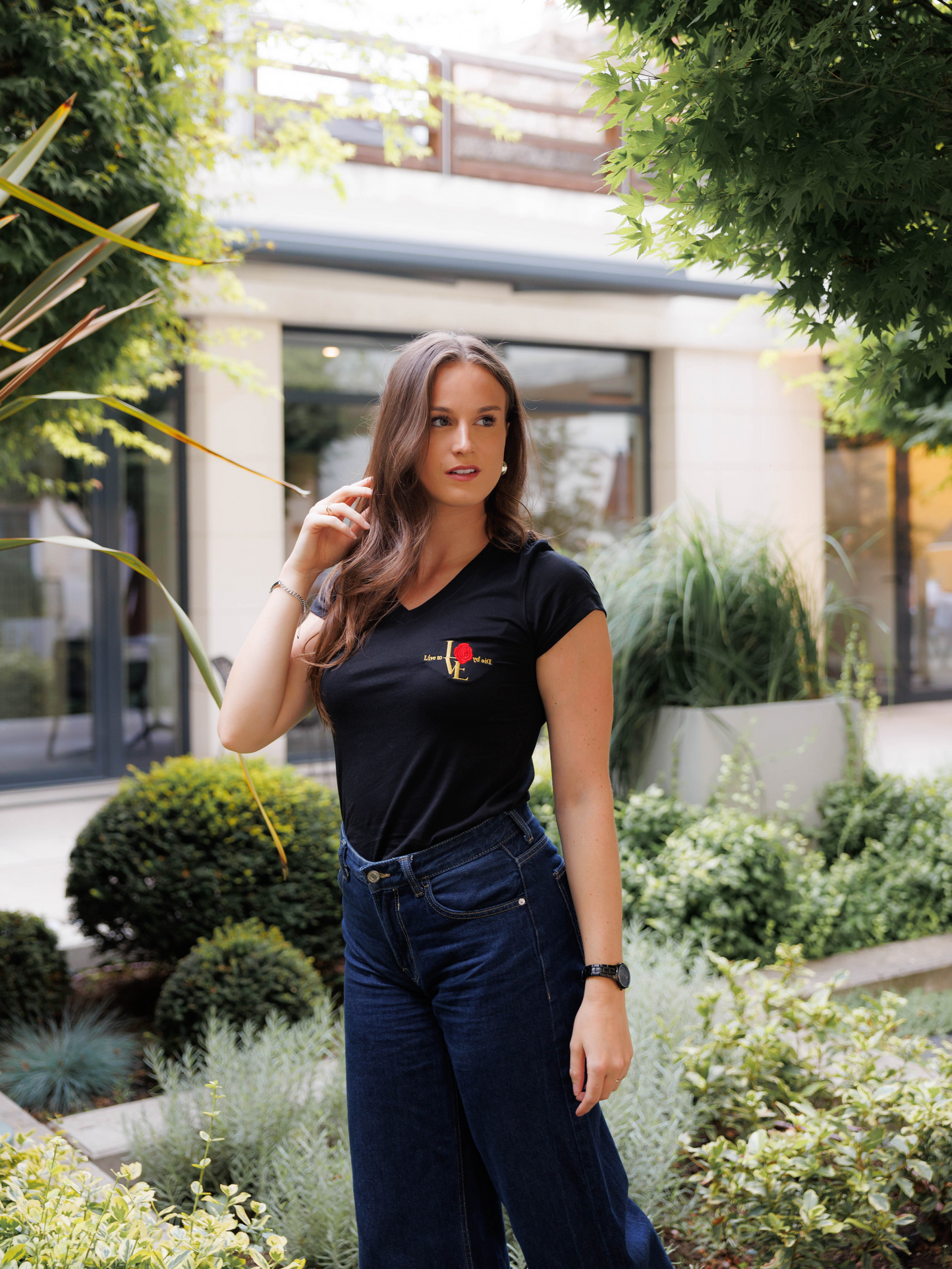 Women’s Love Deep V-Neck Tee