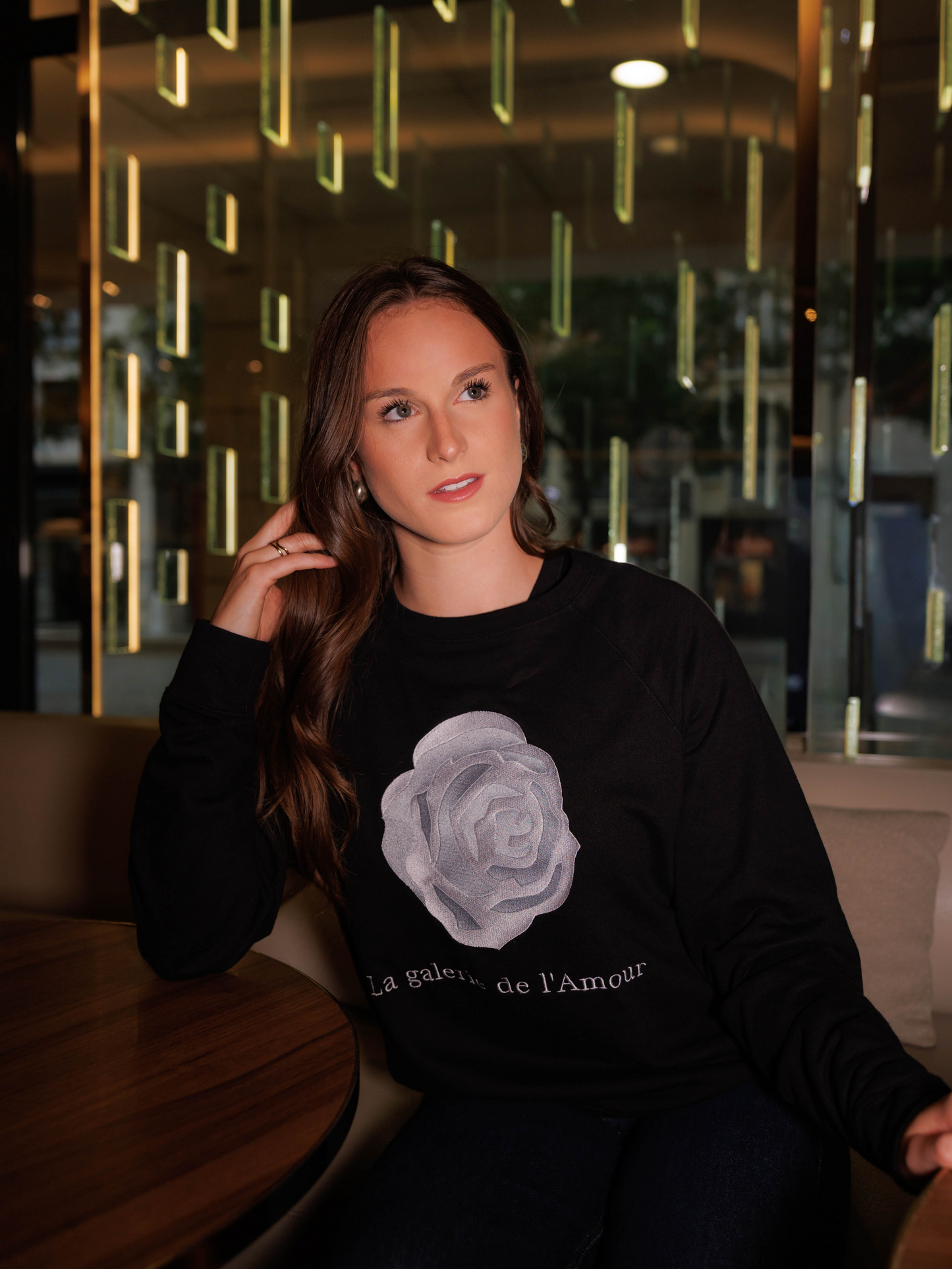 Lightweight Love Crewneck Woman Sweatshirt