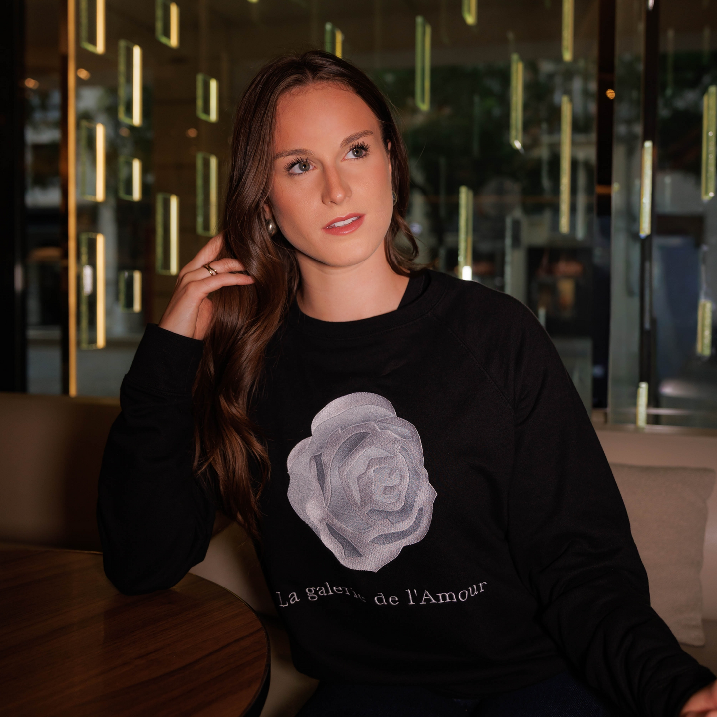 Lightweight Love Crewneck Woman Sweatshirt