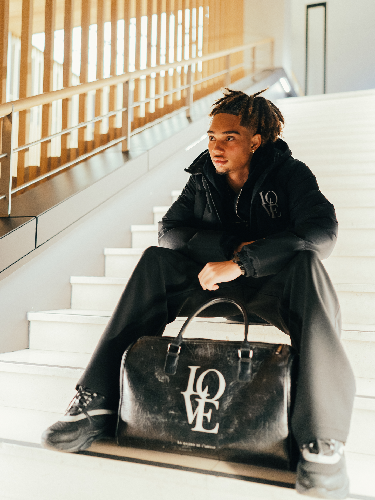 Love Hooded Puffer Jacket