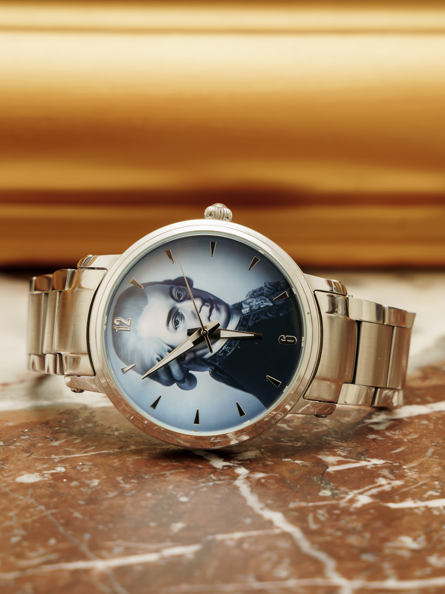 Lovegang Amadeus Mozart Steel Strap Automatic Watch (With Indicators)