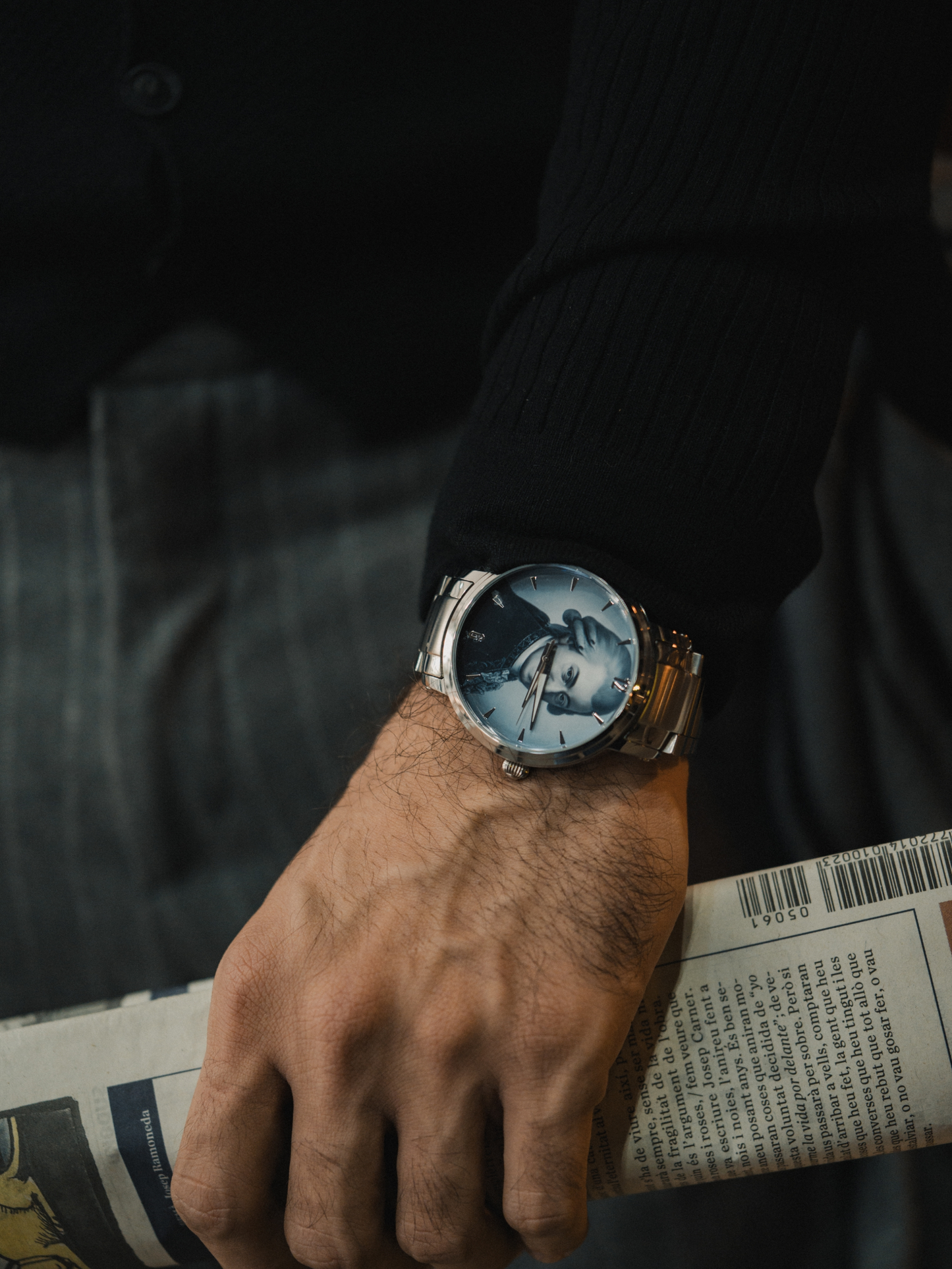 Lovegang Amadeus Mozart Steel Strap Automatic Watch (With Indicators)