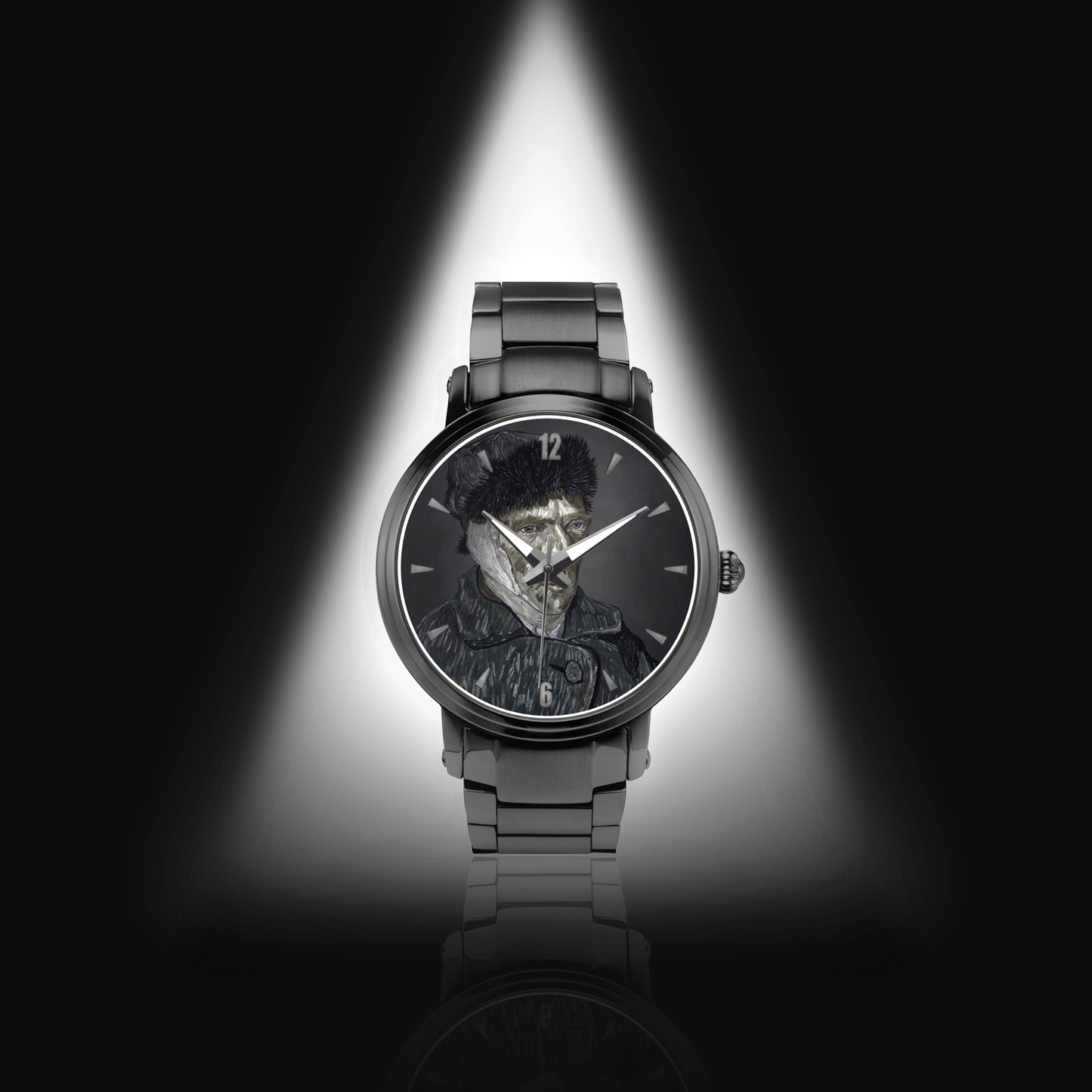 Van Gogh: Black Timepiece (With Indicators)