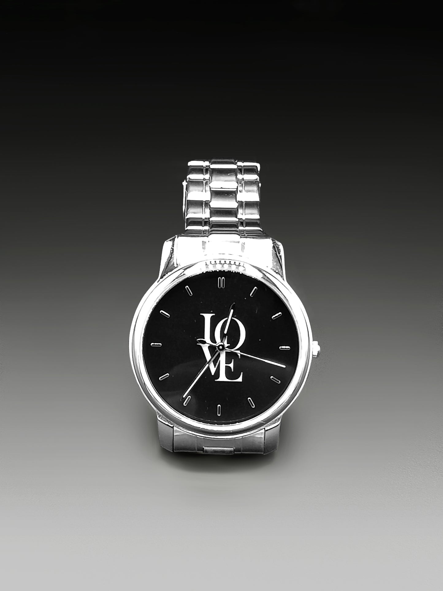 Love Stainless Steel Quartz Watch (With Indicators)